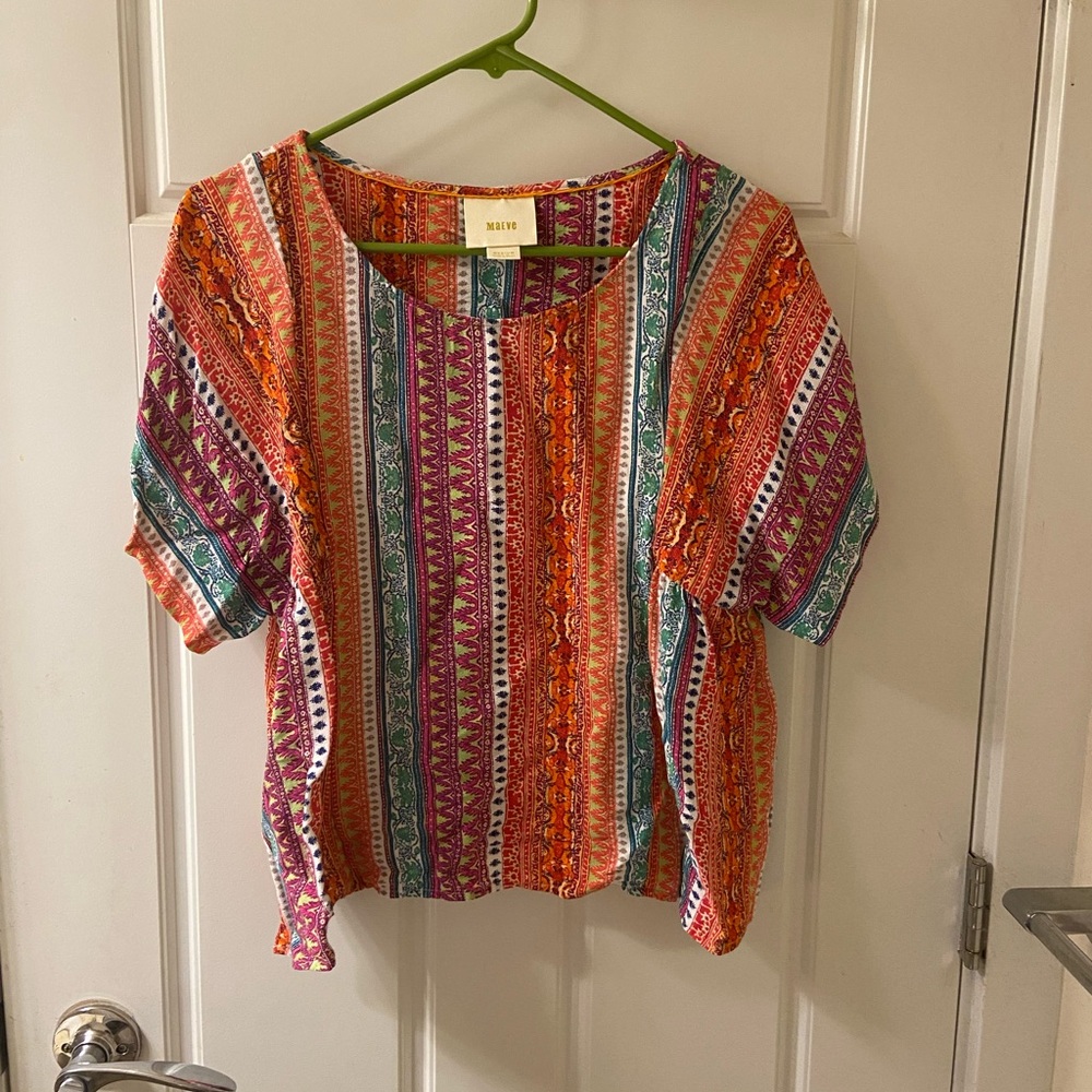 Maeve from Anthropologie Multicolor Striped Blouse